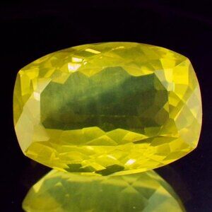 I Love Lemon! Appraised 28.18CT Natural Lemon Loose Citrine Gemstone from Brazil